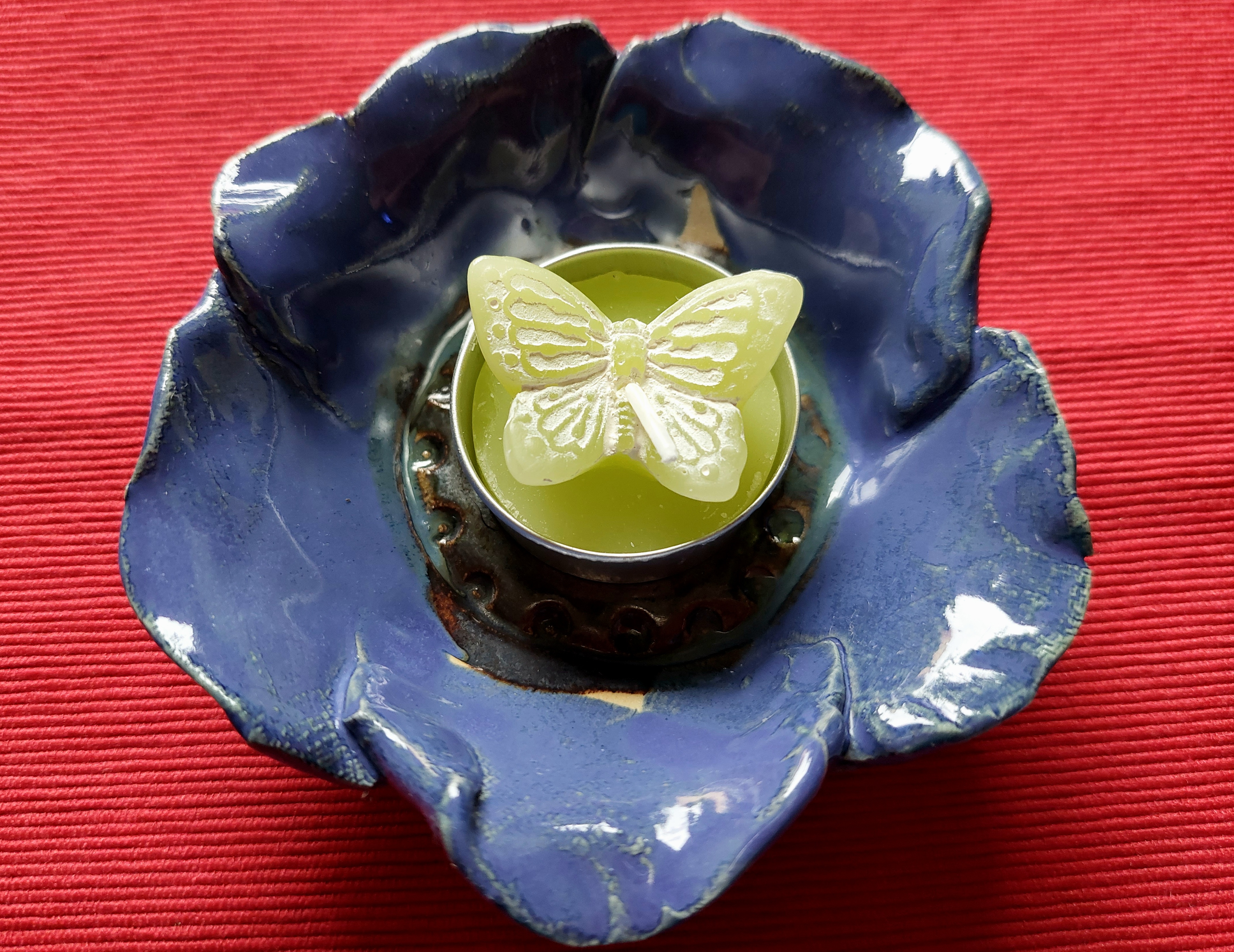 Blumenschale blau